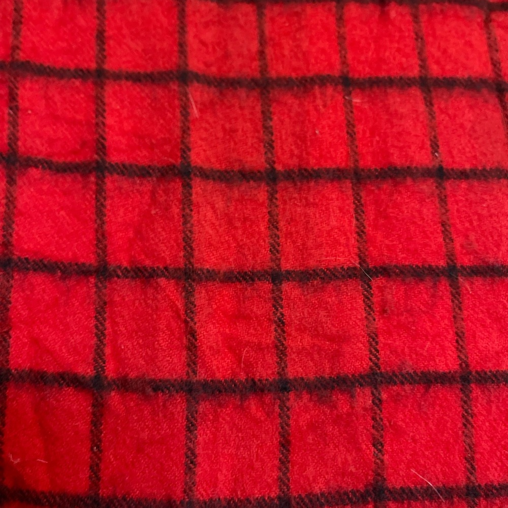 Red Checkered Scarf - Picture 4 of 5